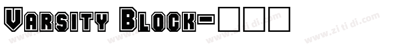 Varsity Block字体转换
